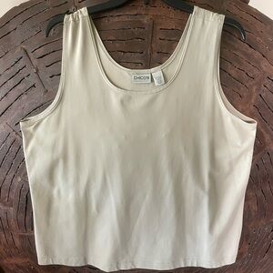 Chico's Cream Sleeveless Top